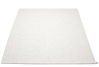 Svea Kunststoffteppich 230x320 cm Pappelina Weiss Metalllic